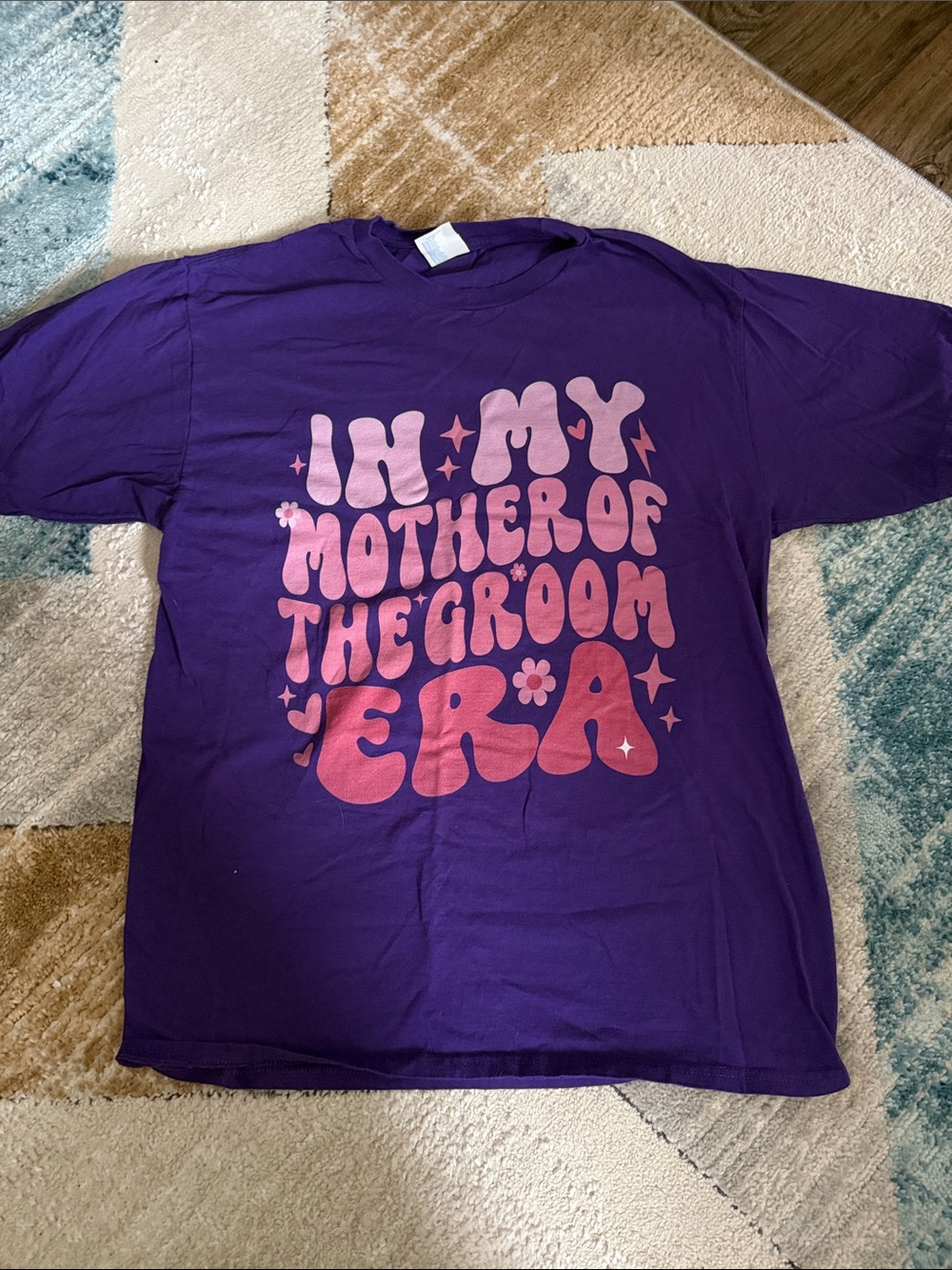 Purple Graphic Tee "In My Mother of the Groom Era"
